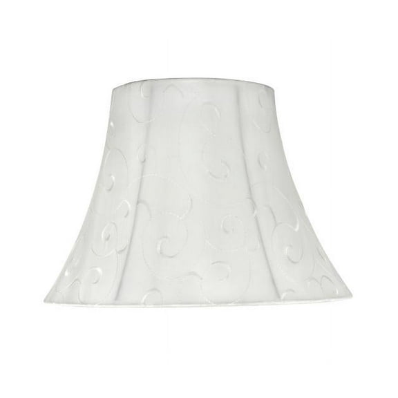 Aspen Creative 70098-21 One-Light Plug-In Swag Pendant Light Conversion Kit with Transitional Bell Fabric Lamp Shade, Beige, 13" width