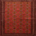 thumbnail image 1 of Ahgly Company Machine Washable Indoor Square Traditional Fire Brick Red Area Rugs, 7' Square, 1 of 7