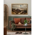 thumbnail image 4 of Drsoum Landscape 24x36in Natural Framed Canvas Wall Art Vintage Classical Seaside Path Wilderness Prints Modern Hallway Bathroom Office Decor, 4 of 5