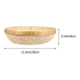 thumbnail image 6 of Gymnture Hand-Woven Round Wicker Storage Basket for Home, Kitchen, and Outdoor Use, 6 of 10