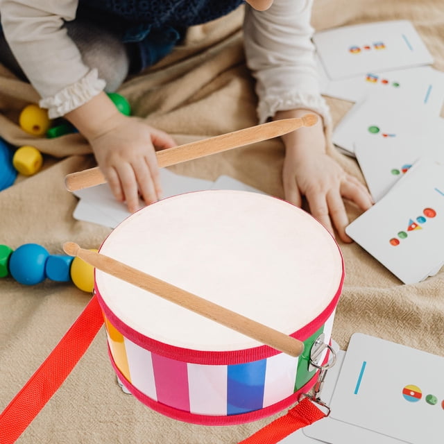 OULII 1 Ensemble d'Instruments de Musique pour Enfants Style Orff Assorti Tambour à Pièges pour Occasions de Performance