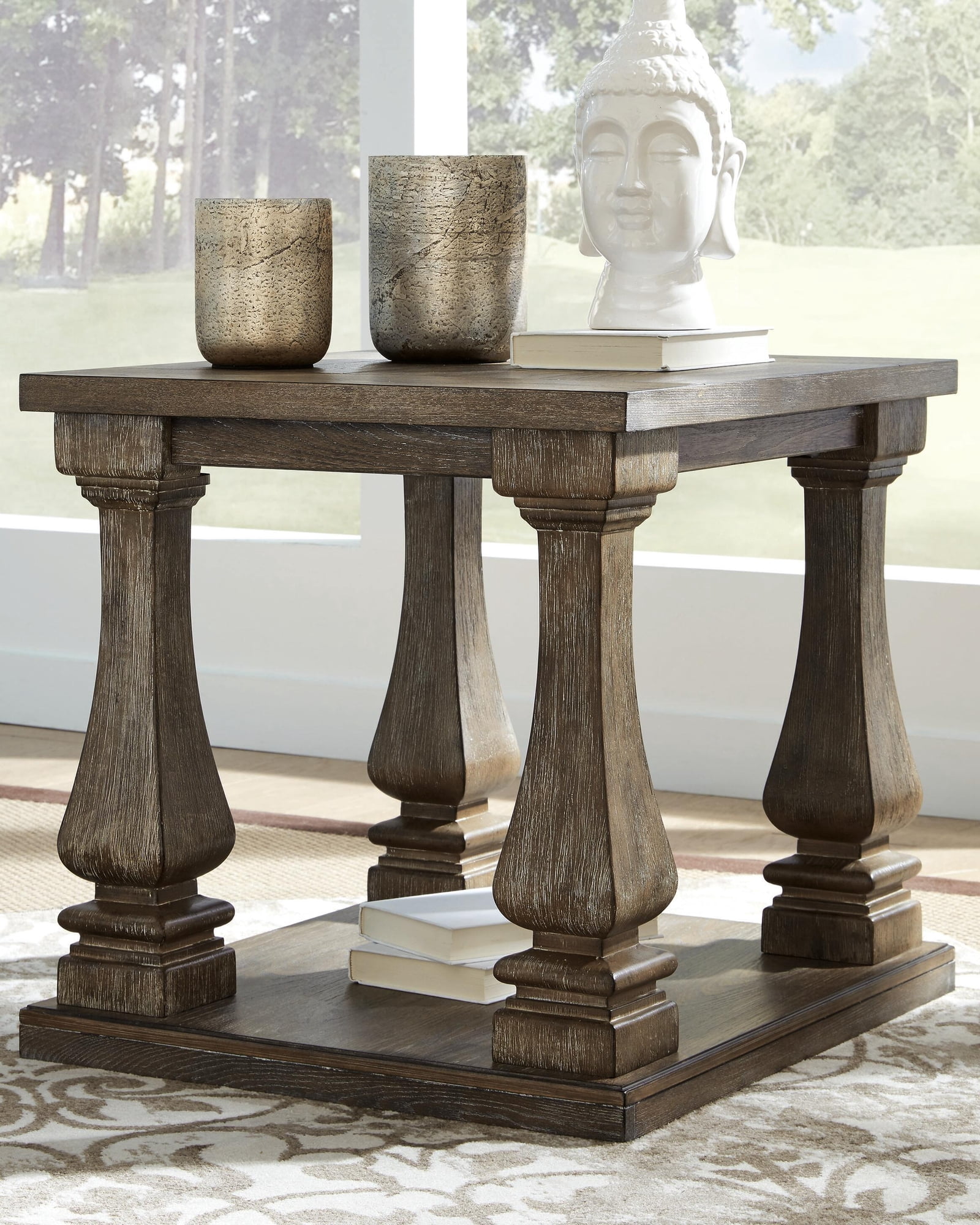 Signature Design by Ashley Casual Johnelle End Table  Gray