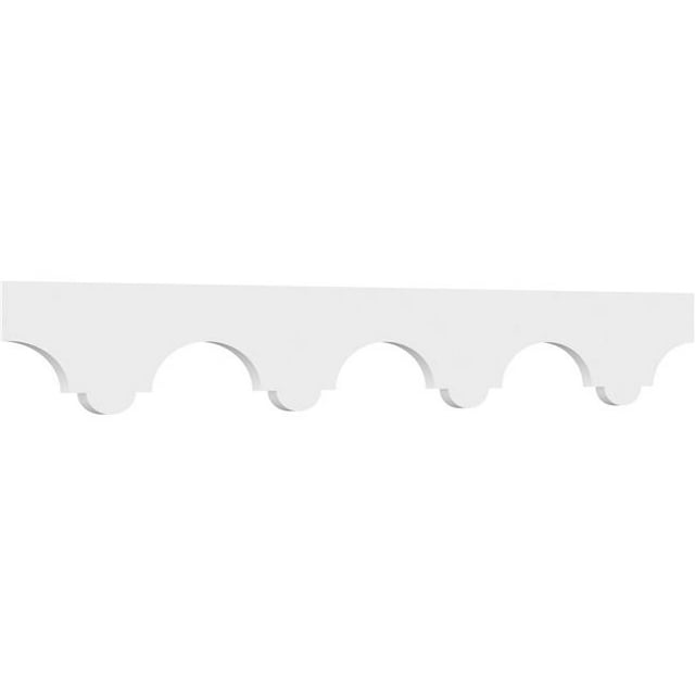 Ekena Millwork RUNP06X0625X48MLT 6 x 48 in. Pitch 0.62 in. Malta Architectural Grade PVC Running Trim