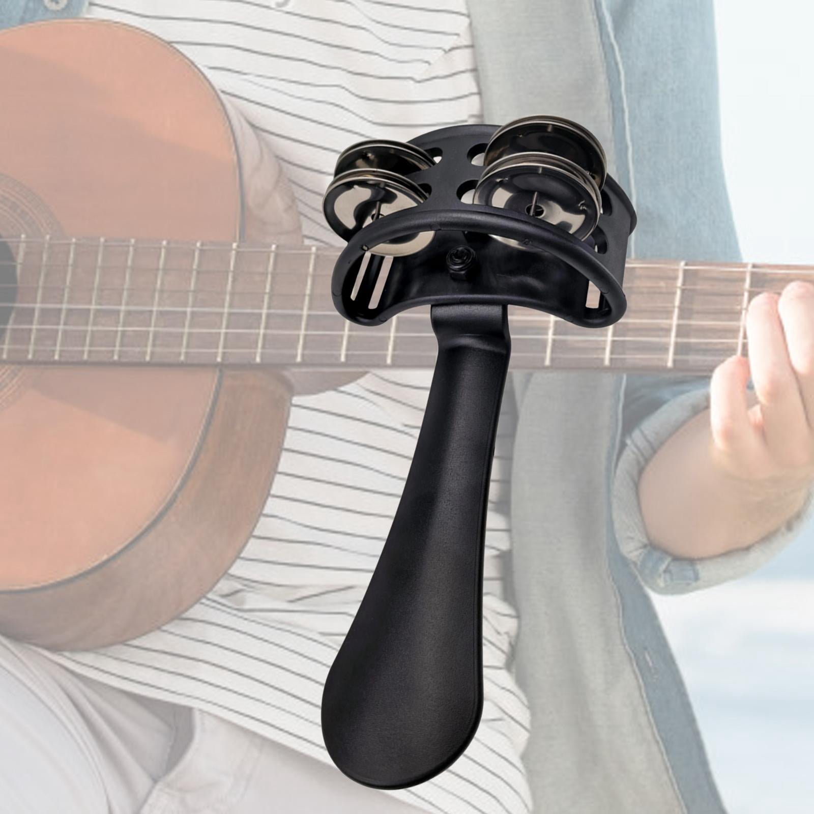 Dualoai Handheld Tambourine Accompaniment Gifts Hand Held Percussion for Kids Adults