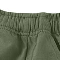 thumbnail image 6 of YLSDY Fashion Men Casual Cargo Shorts Outdoor Stretch Running Short Classic Regular Fit Drawstring Elastic Waist Shorts with Pocket Army Green XXXL, 6 of 8