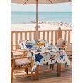 thumbnail image 2 of Outdoor Tablecloth with Umbrella Hole for Patio/Picnic/Party/Camping, Beige Independence Day Waterproof Table Cloth Rectangle Table Cover Washable, American Stars 250th Anniversary (54"x 80"), 2 of 9