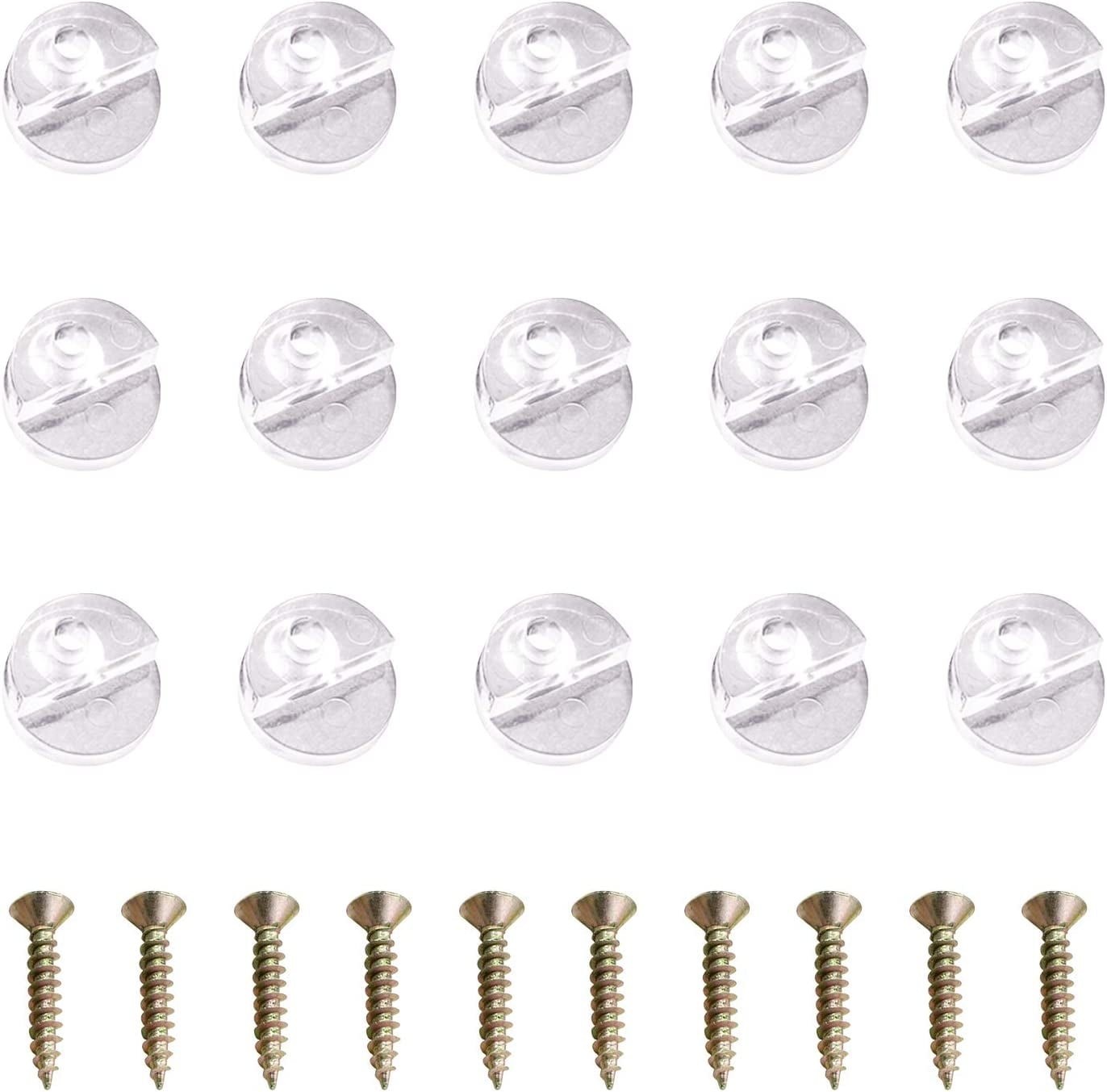 100PCS Glass Retainer Clips Kit, Glass Clip Glass Clips with Screws for Fixing Glass