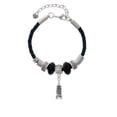 thumbnail image 2 of Delight Jewelry Pagoda with Clear Crystal Best Friend Celtic Knot Leather Bead Bracelet, 7"+2" Extender, 2 of 4