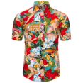 thumbnail image 5 of Camisetas gráficas para niñas Tropics Binkini para hombres, ropa, camisa hawaiana de playa con estampado 3D, camisetas Y2K de manga corta, blusas con solapa, 5 of 5
