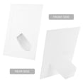 thumbnail image 3 of UPGRATOR 10Pcs Craft Photo Frame White Rectangular Kraft for Home Decor Item on Desk, 3 of 8
