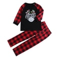 thumbnail image 1 of Ensembles de Pyjamas Assortis pour la Famille, Grenouillère à Carreaux Col Rond Manches Longues/ Pull + Pantalon, 1 of 5