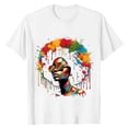 thumbnail image 4 of Outdoor Top for Men Graphic Print Short Sleeve Crew Neck Soft Beach Vacation Clothes for Men,White,M, 4 of 4