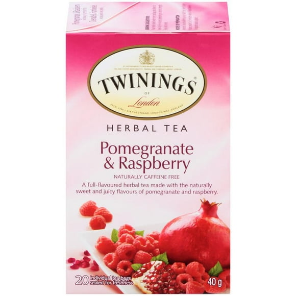 Twinings Pomegranate Raspberry Herbal Tea, Pack of 20 Tea Bags