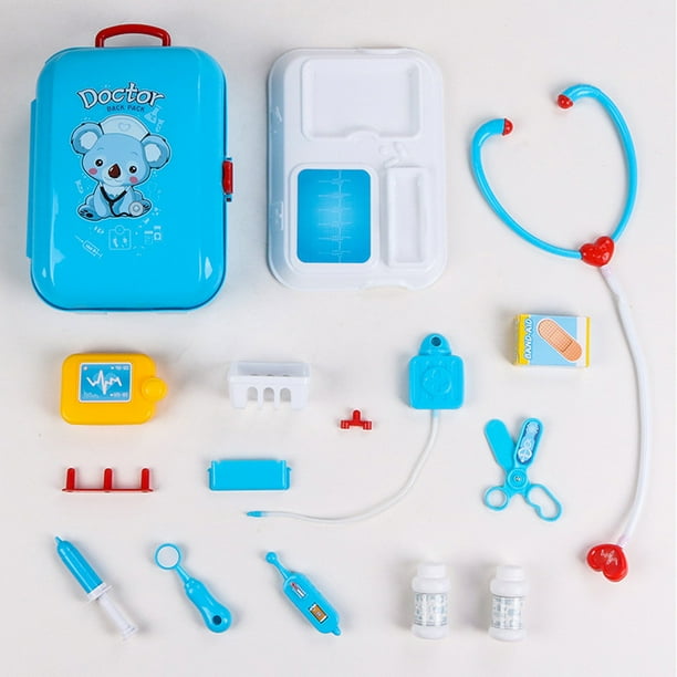 Staron 17PCS Doctor Kit for Toddlers 3-5 (Blue), Pretend Play Toys
