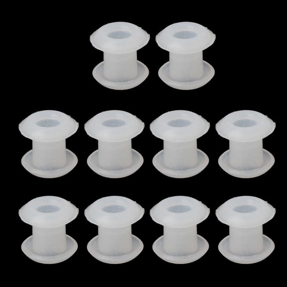 10 Pcs Silicone Rubber Stoppers Ring Bead Spacer Charm Bracelet Jewelry Making