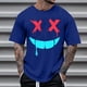 thumbnail image 3 of Camisetas de Cuello de la Tripulación de los Hombres de Poliéster Impreso en Seco Rápido, Cuello Redondo de Corte 3D para Gimnasio, Carrera, Ciclismo Y Ocasional, 3 of 4