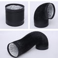 thumbnail image 5 of 4in x 9.8ft Dryer Vent Duct Hose, Flexible Insulated Air Ducting, Vent Hose Aluminum Foil with 2 Clamps for HVAC Ventilation, Black, 5 of 9