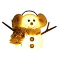 thumbnail image 6 of Christmas Table Decorations, Snowman with Warm White LED Lights, Xmas Table Top Snowmen Decor for Winter Home Kitchen Mantle Room Office Holiday Party, 6 of 6