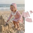 thumbnail image 1 of Kids Swimsuits Girls Girls' Separate Swimming Suit With Long Sleeves For Summer Girls Bathing Suit Size 3-4 Years, 1 of 5