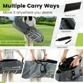 thumbnail image 4 of Topbuy 15-Way Golf Cart Bag Golf Club Bag with 15 Ways Organizer Divider Top 7 Zippered Pockets Cooler Bag Umbrella Holder Rain Hood Grey + Green, 4 of 8