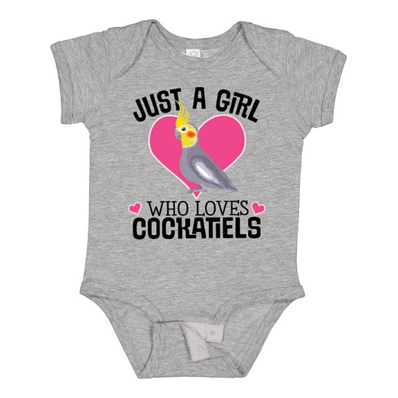 Inktastic Cockatiel Just a Girl Who Loves Girls Baby Bodysuit