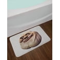 thumbnail image 2 of Humor Bath Mat, Awkward Meme Face with Unusual Facial Gesture Ugly Mock Smug Forum Art Design, Non-Slip Plush Mat Bathroom Kitchen Laundry Room Decor, 29.5 X 17.5 Inches, Pearl and Tan, Ambesonne, 2 of 2