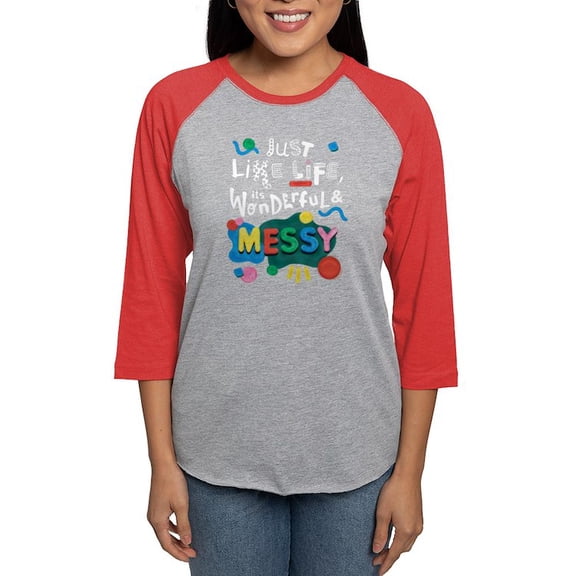 CafePress - Play Doh Wonderful And Messy Long Sleeve T Shirt - Womens Baseball Tee