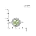 thumbnail image 3 of JewelersClub 0.925 Sterling Silver Birthstone Ring 2.50 Carat Green Amethyst with White Diamond Accent Size 6, 3 of 4