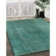 thumbnail image 2 of Ahgly Company Indoor Rectangle Mid-Century Modern Greenish Blue Green Oriental Area Rugs, 5' x 8', 2 of 6