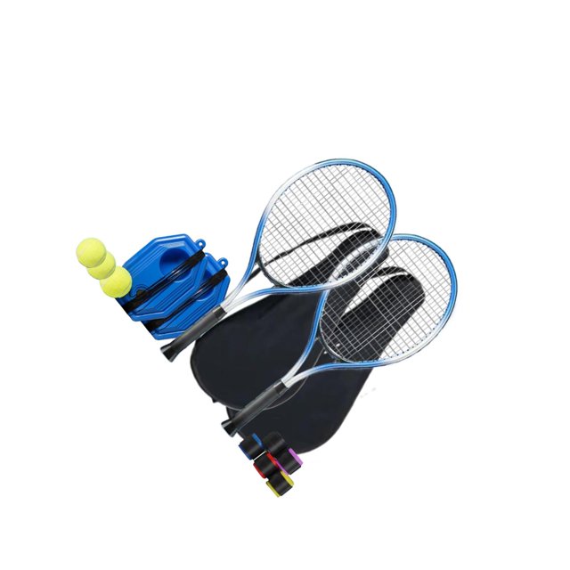 maskred Tennis Trainer Ball Tennis Rebounder Set Outdoor Park Racket Playground for Adults 2Pcs