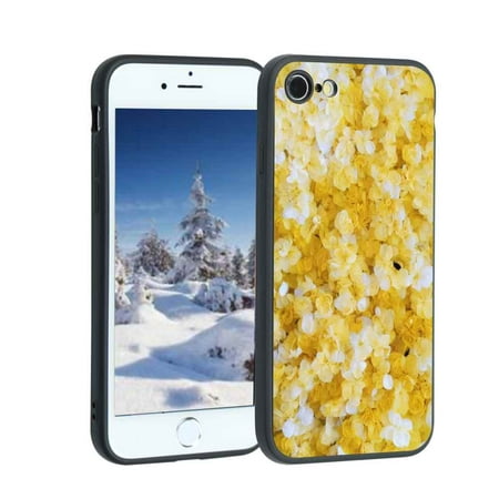 Compatible with iPhone 7 Phone Case, Yellow-745 Case Silicone Protective for Teen Girl Boy Case for iPhone 7