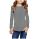thumbnail image 2 of ShomPort Boys and Girls Clothes Casual Long Sleeve Crew Neck T Shirts Kids Loose Soft Lightweighht Pullover Tops, 2 of 7