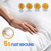 2-Pack King Size Cooling Down Alternative Bed Pillows | Hotel Quality | Soft & Supportive for Side, Back & Stomach Sleepers