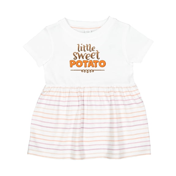 Inktastic Thanksgiving Little Sweet Potato Girls Baby Dress