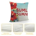 thumbnail image 4 of Hello Summer Pillow Covers Colorful Floral Outdoor Decor Pillowcases Cotton Linen Throw Pillow Case with Welcome Quote Cushion Cover, 4 of 5