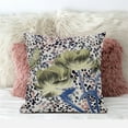 thumbnail image 2 of Three Roses with Butterfly Throw Pillow with Removable Cover in Muted Yellow Blue Peach 18x18, 2 of 10