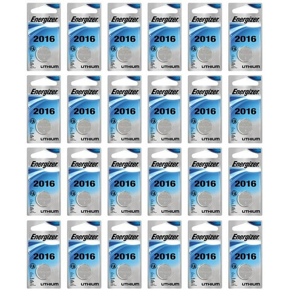 24x Energizer CR2016 Batteries 3v Lithium Carded Coin Button Battery Fresh