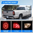 thumbnail image 2 of 1 Pair Tail Light for 1999-2006 Chevy Silverado,2007 Classic,1999-2002 GMC Sierra,Driver and Passenger Side Brake Light(Black Matte Smoked Lens), 2 of 6