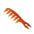 thumbnail image 1 of de elevación de plástico cara con diente ancho, cepillo de cabellero con de elevación y esponjoso de salón, 2 colores a elegir marrón Macarena Peine de pelo aceitoso de ancho, 1 of 8