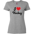 thumbnail image 3 of Inktastic I Love Hockey Women's T-Shirt, 3 of 5