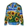 thumbnail image 3 of Gaeub Landscape With Sunflowers Men's and Women's UPF 50+ Long-Sleeved Sun Protection Clothing, Fishing Shirt Long Sleeve Zip - Small, 3 of 9