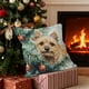 thumbnail image 4 of Christmas Pillow Cover Holiday Decoration Linen Throw Pillow Case for Sofa Couch Bed Living Room Home Seasonal Festive Decor, 4 of 6