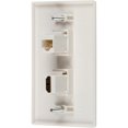 thumbnail image 5 of Buyer's Point HDMI and Cat6 Ethernet RJ45 Wall Plate [UL Listed], with Single Gang Low Voltage Mounting Bracket Device Pack of 100 with White Kit, 5 of 6