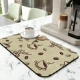 thumbnail image 2 of Coffee Bar mat for Stain Rubber Backed Dish Drying Mats for Kitchen Counter Diatom mud Draining Pad Decor Gift Fit Under Coffee Maker Coffee Pot Espresso Machine 19.5x12in, 2 of 7