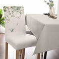 thumbnail image 2 of Chair Covers Set of 4, Summer Eucalyptus Leaf Sage Green, Removable Stretchable Parsons Chair Slipcovers Protector for Dining Room, Butterfly Spring, 2 of 6
