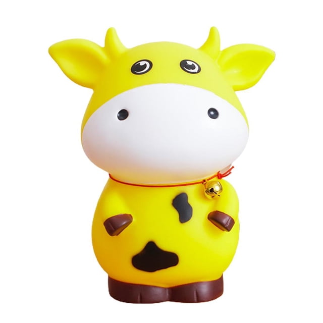 Hucha De Buey Irrompible, Hucha De Dinero De Vaca De Plástico, Hucha Para Niñas Y Niños, Regalos Para Cumpleaños, Vacaciones De Pascua Eigraketly FN007445-03
