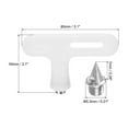 thumbnail image 2 of Uxcell 1/4" Steel Track Spikes Conical Sports Shoes Spikes Replacement Accessories with Wrench Silver 20 Pack, 2 of 6