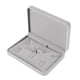 thumbnail image 1 of Caja de joyería a la moda collares a prueba de polvo vitrina vitrina bandejas planas pendientes organizador cajas de regalo suministros para Ropa, zapatos y accesorios Miscelánea rosa gris Guardurnaity AP017453-04, 1 of 6