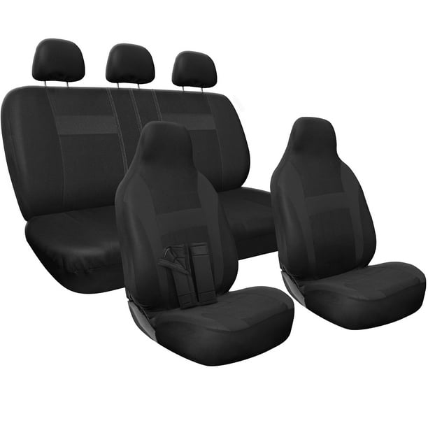 Oxgord Car Seat Covers Cloth Mesh Universal Fit Black