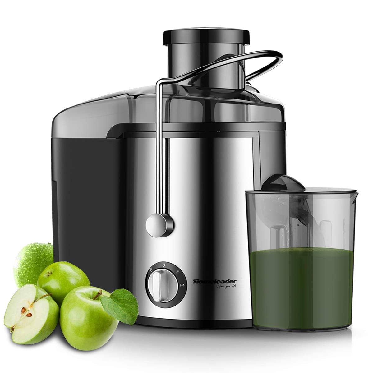 Homeleader Juicer Juice Extractor 3 Speed Centrifugal Juicer with Wide Mouth, for Fruits and